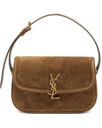 Saint Laurent - Solferino Medium Suede Leather Shoulder Bag - Lyst