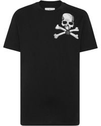 Philipp Plein - T-Shirt Round Neck Ss Skull & Bones - Lyst