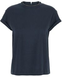 Brunello Cucinelli - Katoenen T -shirt - Lyst