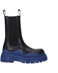 Bottega Veneta - Hommes 's Bottes en cuir noir / croisière - Lyst