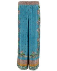 Pierre Louis Mascia - Printed Silk Trousers - Lyst