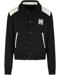 Amiri - 'Ma Band' Veste noire en laine vierge mélangée - Lyst