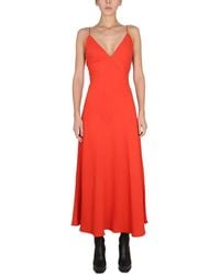 Stella McCartney - Maxi V-Neck Dress - Lyst