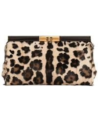 Dolce & Gabbana - Marlene Leopard Print Goatskin Shoulder Bag - Lyst