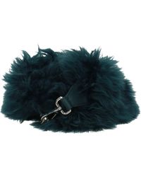 Fendi - Schultergurte Frauen Alpaka Grün - Lyst