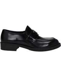 Prada - Mannens Leren Zwarte Loafers - Lyst