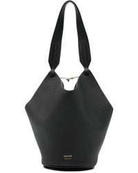KHAITE - Lotus Mini Leather Bucket Bag - Lyst
