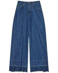 Givenchy - Wide-Leg Denim Cotton Jeans - Lyst