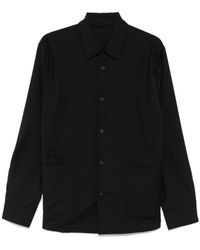 Emporio Armani - Wool Shirt Jacket - Lyst