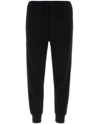 Prada - Cotton Blend Joggers - Lyst