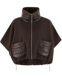 Herno - Kurze Daunenjacke aus Wolle und Nylon von - Lyst