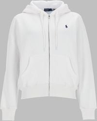 Polo Ralph Lauren - Zip-Up Sweatshirt Cotton Polyester Sweatshirts - Lyst
