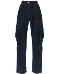 MSGM - Cargo -Jeans mit ausgestellter Schnitt - Lyst