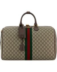 Gucci - Duffle With Shoulder, Address And Keys Tag, Padloc - Lyst