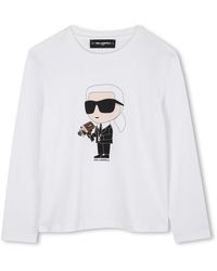 KARL LAGERFELD - T Shirt With Logo - Lyst
