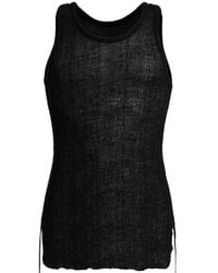 Ann Demeulemeester - Boris Wrinkled Cropped Tank Top - Lyst