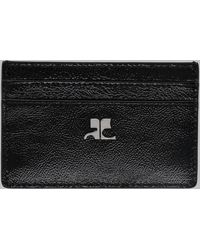 Courreges - Card Holder Napplack Leather Wallets & Purses - Lyst