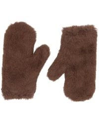 Max Mara - Beige Mxaombrato4 Handschuhe - Lyst