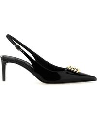 Dolce & Gabbana - Lace Slingbacks 9cm Heel - Lyst