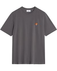 Maison Kitsuné - Maison Kitsune 'fox Head Cotton T -shirt - Lyst