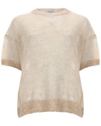 Brunello Cucinelli - Knitted Crew Neck Sweater - Lyst