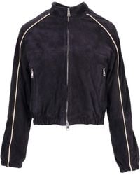 LA ROSE - Suede Bomber - Lyst