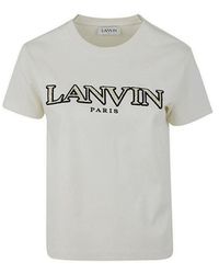 Lanvin - Curb Logo T-shirt - Lyst