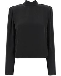 ROTATE BIRGER CHRISTENSEN - 'Satin Drapy Back' Top - Lyst