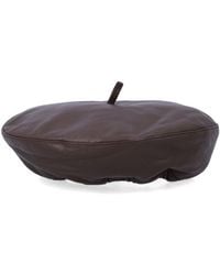 THE GARMENT - Leather Beret - Lyst