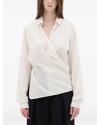 Ann Demeulemeester - Alba Asymmetric Wrap Shirt - Lyst