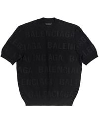 Balenciaga - Allover Logo Top - Lyst