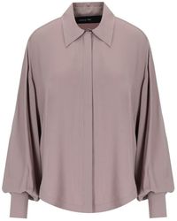 FEDERICA TOSI - Mauve Oversize Shirt - Lyst