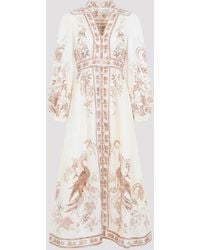 Zimmermann - Plunge Midi Dress For - Lyst