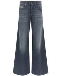 DIESEL - Vaqueros Acampanados Con Botones - Lyst