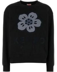 KENZO - Sweatshirt mit Boke Blumenstickerei - Lyst