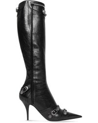 Balenciaga - Le Cagole Leather Boots - Lyst