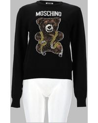 Moschino - Bear Graphic Crewneck Sweater - Lyst