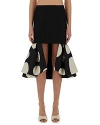 Nina Ricci - Double-Flounce Midi Skirt - Lyst