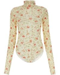 Prada - Printed Nylon Bodysuit - Lyst