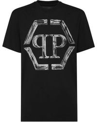 Philipp Plein - T Shirts En Polos Zwart - Lyst