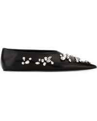 Jil Sander - Leather Ballerinas - Lyst