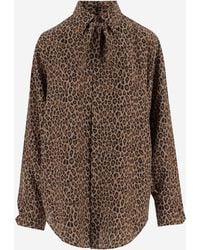 Sa Su Phi - Silk Shirt With Animal Print - Lyst
