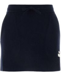 Isabel Marant - Midnight Stretch Cotton Blend Amaline Mini Skirt - Lyst