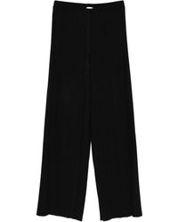 Forte Forte - Poly Crepe Plisse' Regular Waist Pants - Lyst