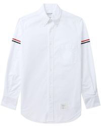 Thom Browne - Grosgrain Armband Oxford Shirt - Lyst