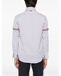 Thom Browne - Straight Fit Pc L/S Shirt W/Gg Armband - Lyst