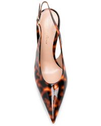 Gianvito Rossi - Sofia Leren Slingback-pumps - Lyst