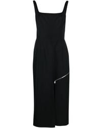 McQueen - Midi Sheath -jurk Met Cabrioletpaneel - Lyst