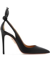 Aquazzura - Bow Tie Pump 105 Mm Heeled Shoes - Lyst