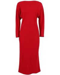 Alberta Ferretti - Form-Fitting Dress With Minimalist Design - Lyst